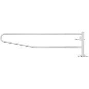 Swiveling gates | to be fixed by plugs, hot-dip galvanized | total width: 2500 mm | with Euro profile cylinder lock